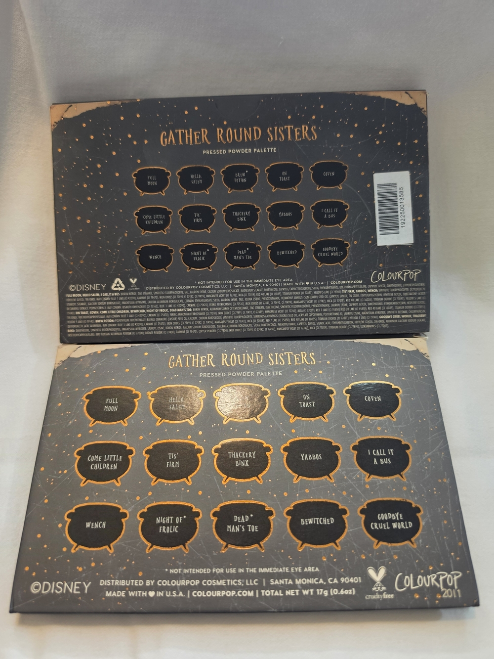 Colourpop Eyeshadow Palette - Black with Gold Accent - Picture 3 of 4